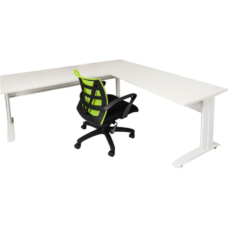 Span Beech Desk and Return