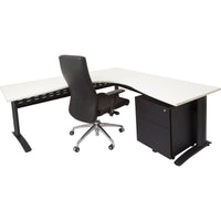 Rapid Span Corner Workstation - White