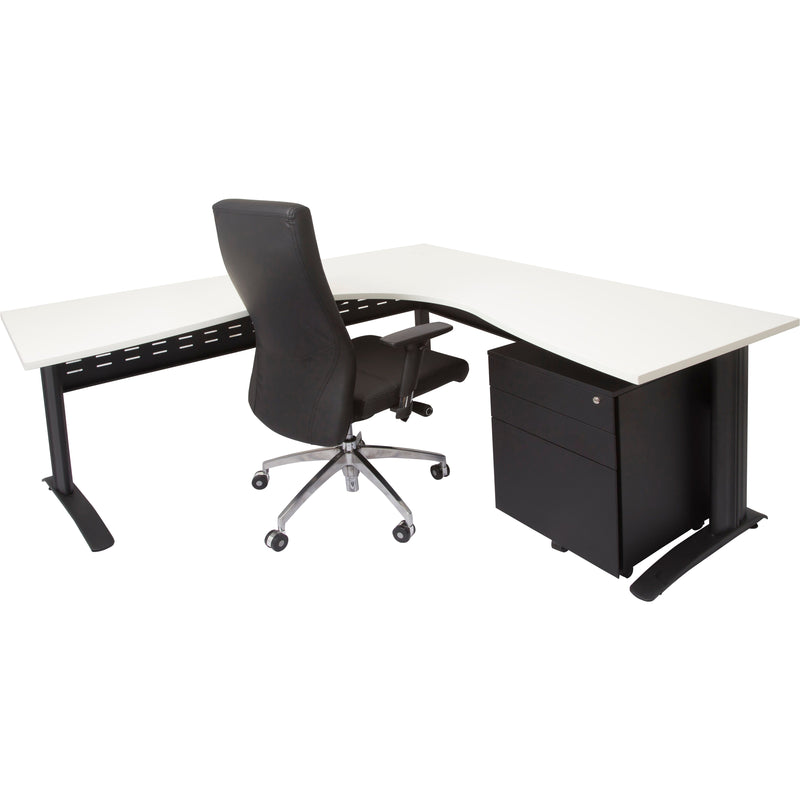 Rapid Span Corner Workstation - White