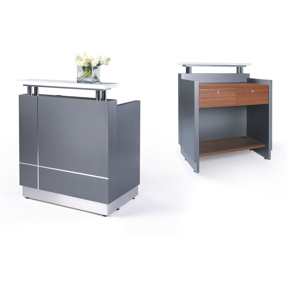 Receptionist Reception Counter - Grey