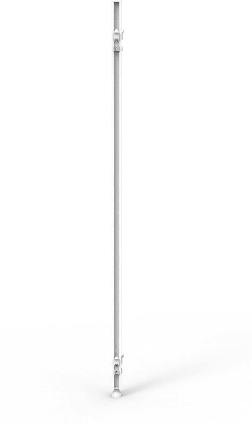 SHUSH30 360 Deg. Desk Mounted Screen Joining Pole - Includes All Hooks & Cover Plates