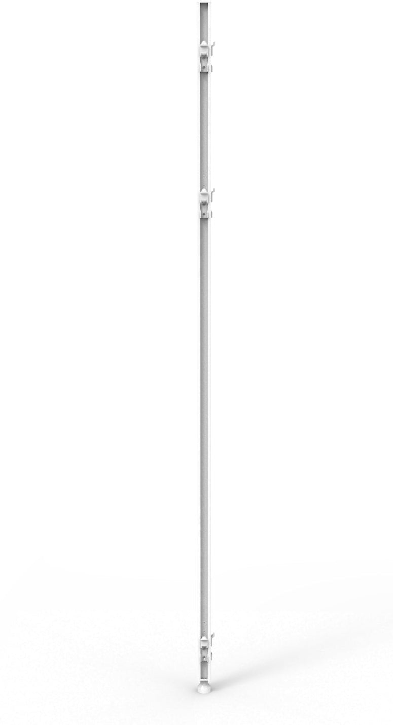 SHUSH30 360 Deg. Desk Mounted Screen Joining Pole - Includes All Hooks & Cover Plates