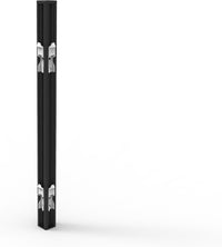 SHUSH30 360 Deg. Desk Mounted Screen Joining Pole - Includes All Hooks & Cover Plates 495mm H x 30mm W x 30mm D