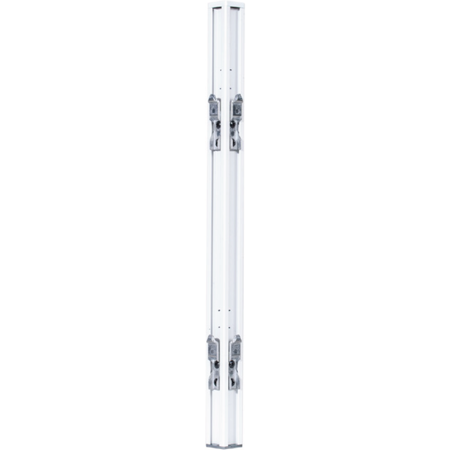 SHUSH30 360 Deg. Desk Mounted Screen Joining Pole - Includes All Hooks & Cover Plates 495mm H x 30mm W x 30mm D-Elite Office Furniture