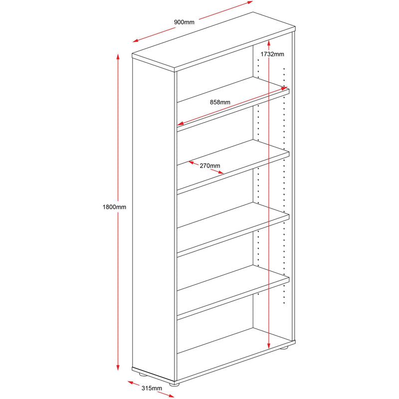 Rapid Vibe Bookcase Tall