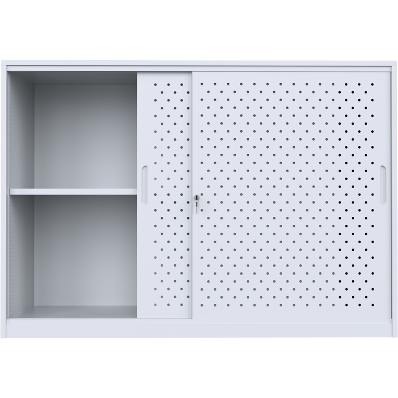 A-File Sliding Door Cabinet 1600W with 2 Shelves