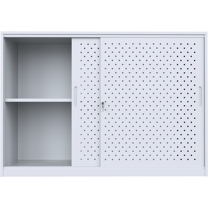 A-File Sliding Door Cabinet 1600W with 2 Shelves
