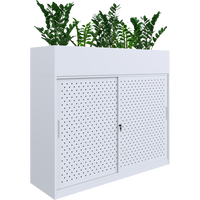 A-File Sliding Door Cabinet 1600W - (Planter Box Only) - 5 Pots