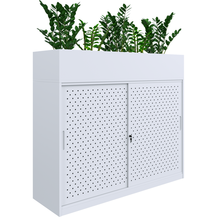 A-File Sliding Door Cabinet 1600W - (Planter Box Only) - 5 Pots