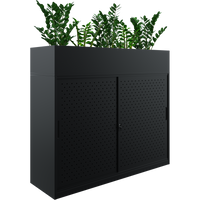 A-File Sliding Door Cabinet 1600W - (Planter Box Only) - 5 Pots