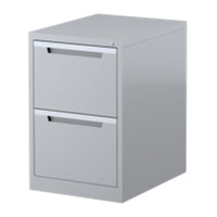 Steelco 2 Drawer Vertical Filing Cabinet