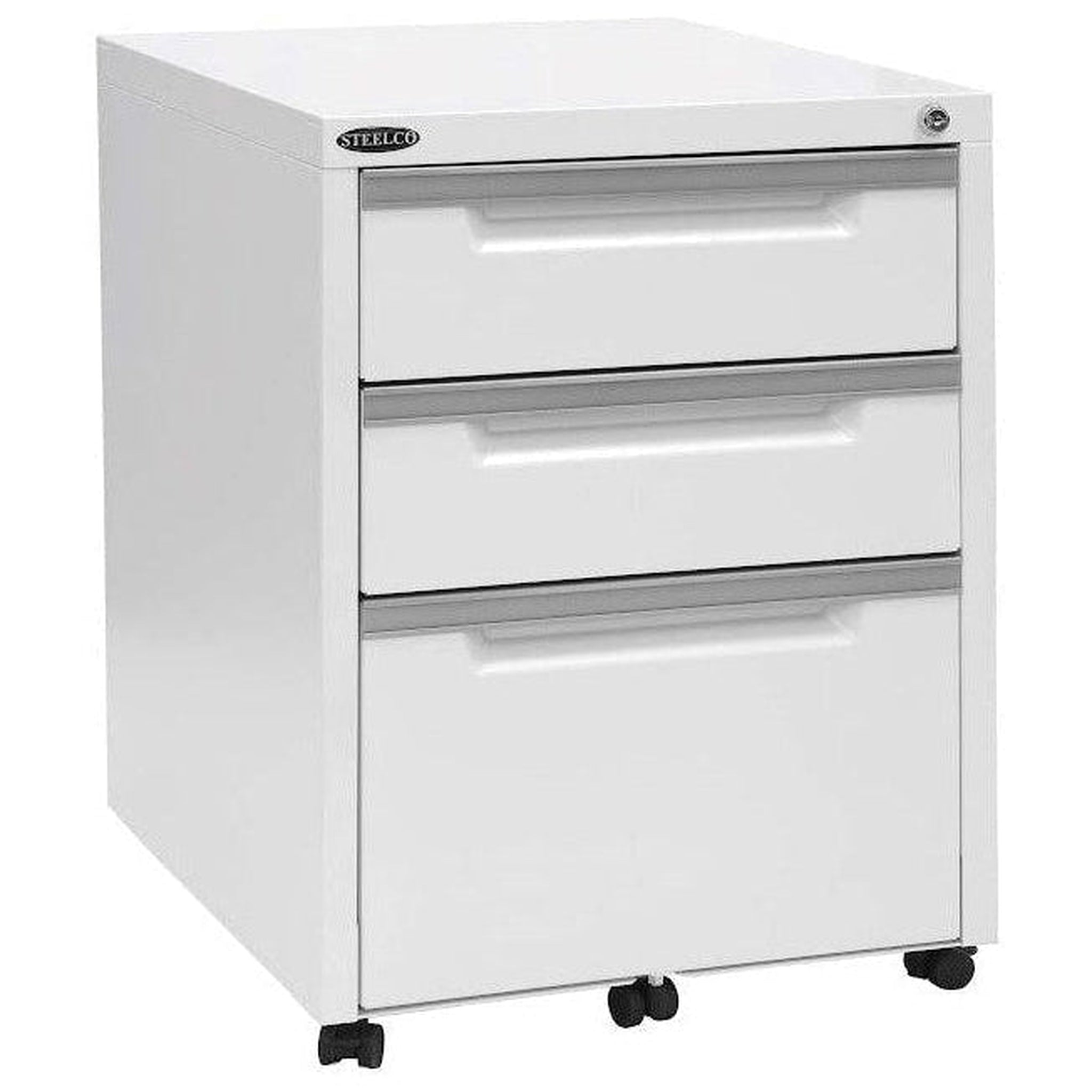 Steelco 3 Drawer Classic Mobile Pedestal