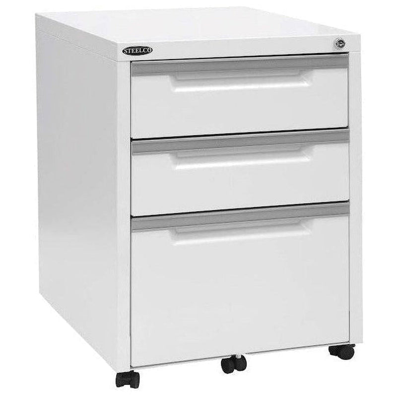Steelco 3 Drawer Classic Mobile Pedestal