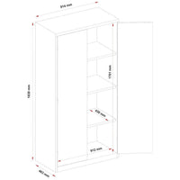 Steelco 3 Shelf Storage Cabinets