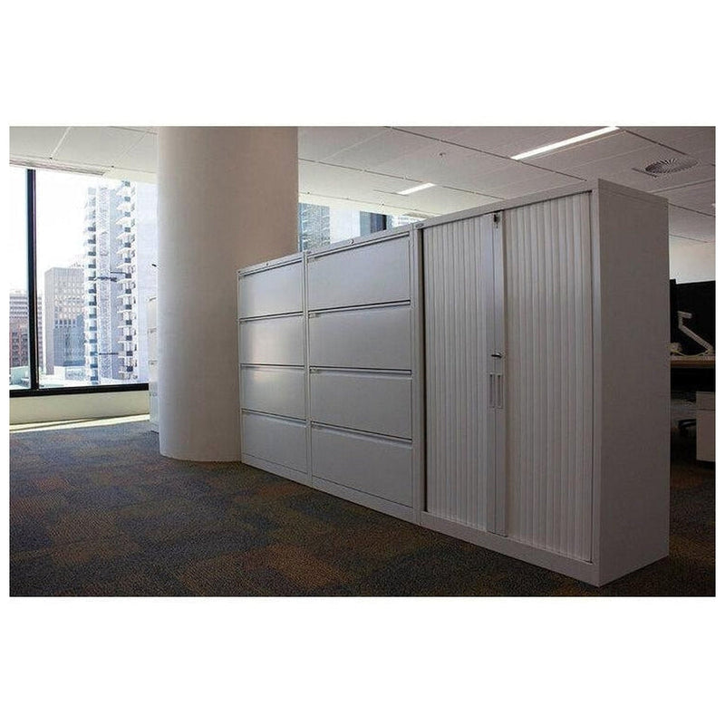 Steelco 4 Drawer + Flipper Lateral Filing Cabinet