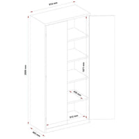 Steelco 4 Shelf Storage Cabinets