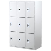 Steelco Heavy Duty School Lockers Triple Bank