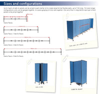 Elite Great Screen Divider Mobile Partition Starter Set