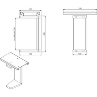 Sliding/Rotating Computer Holder