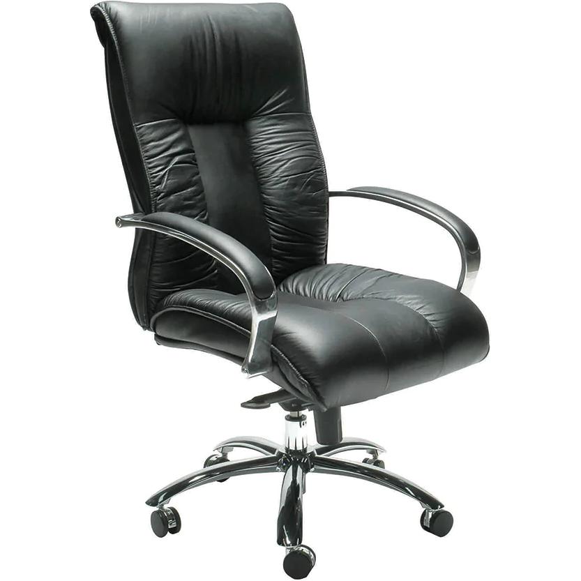 Big Boy Leather Chair - Mid Back