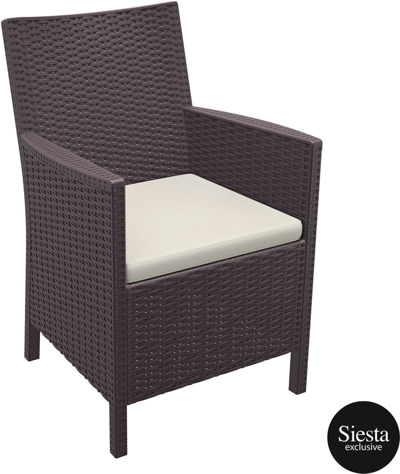 Resin Rattan Outdoor Lounge Setting with California Tub Chair