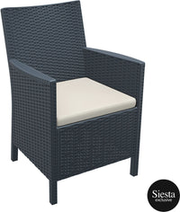 Resin Rattan Outdoor Lounge Setting with California Tub Chair