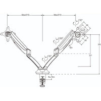 Gladius Double Monitor Arm