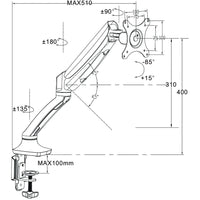 Gladius Single Monitor Arm