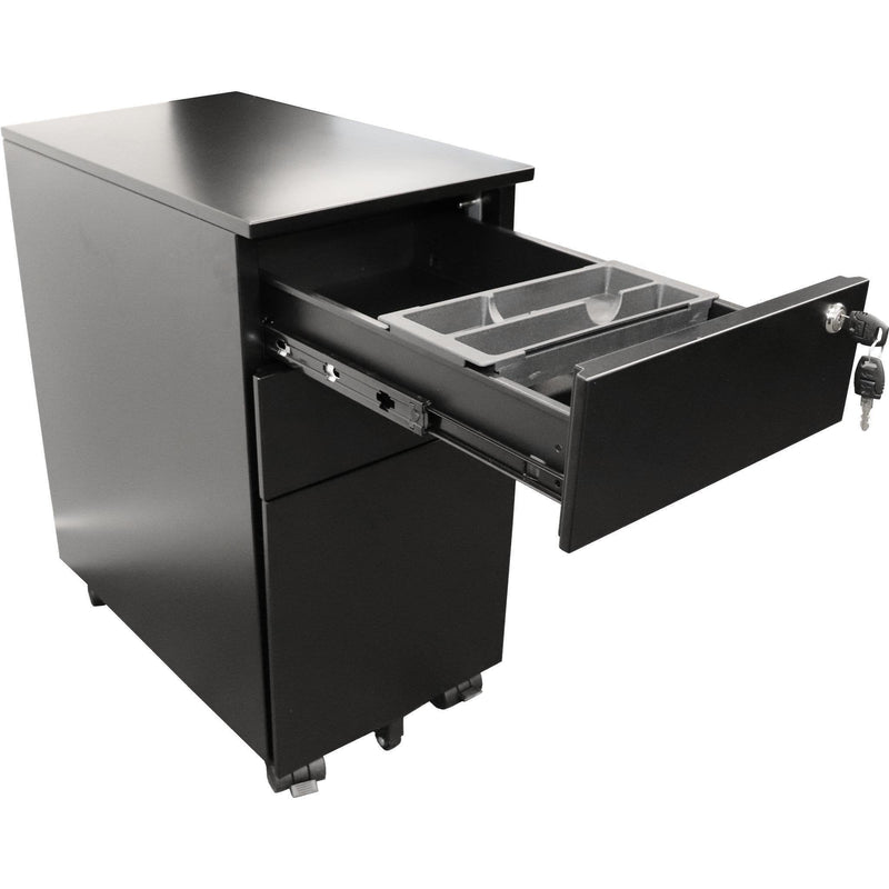 Set of 10 GO Steel Slimline Mobile Pedestals