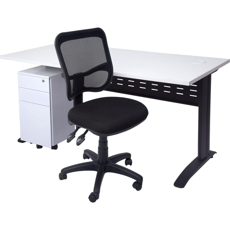 Set of 10 GO Steel Slimline Mobile Pedestals