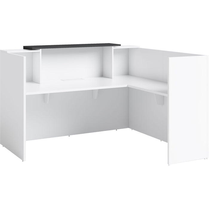 White L-Shaped Sorrento Reception Counter