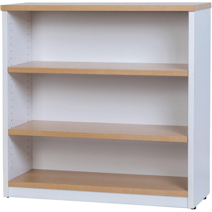 Logan Bookcase - 900mm Height - Oak/White