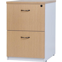 Logan Filing Cabinet - Oak/White