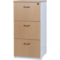 Logan Filing Cabinet - Oak/White