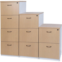 Logan Filing Cabinet - Oak/White