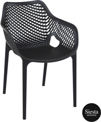 Vegas Table 4 Seater Outdoor Dining Setting with Air XL Armchair