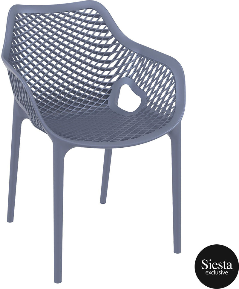 Vegas 8 Seater Dining Set with Air XL Armchair