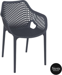 Vegas Table 4 Seater Outdoor Dining Setting with Air XL Armchair