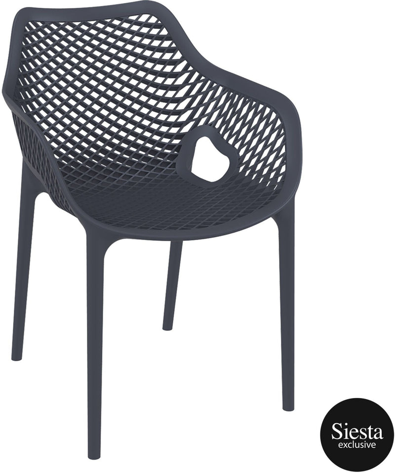 Vegas Table 4 Seater Outdoor Dining Setting with Air XL Armchair