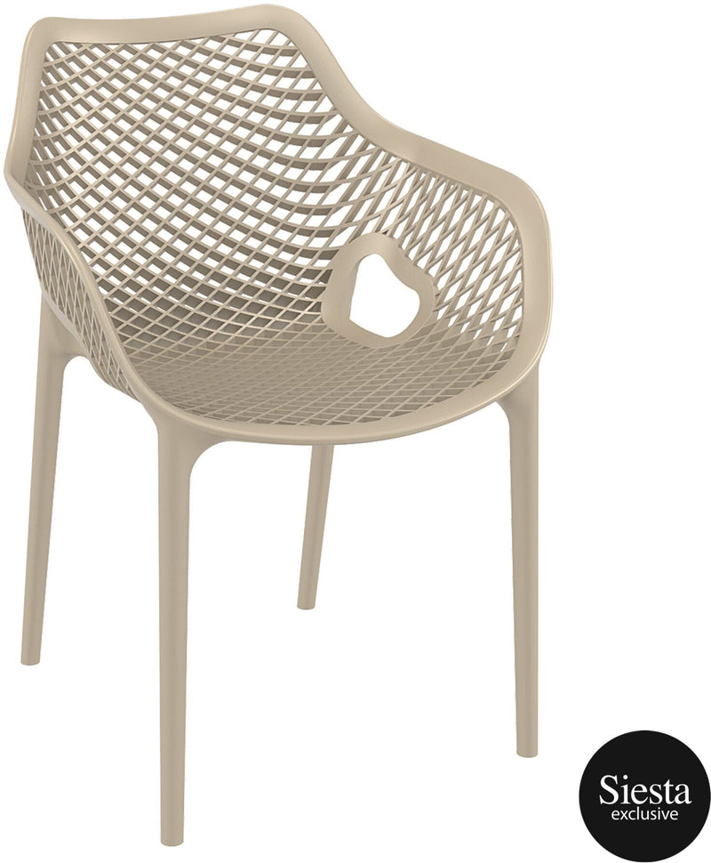 Vegas Table 4 Seater Outdoor Dining Setting with Air XL Armchair