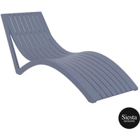 Slim Sunlounger/Ocean Side Table 6pc Package