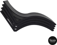 3 Piece Package Slim Sun Lounger and Ocean Side Table