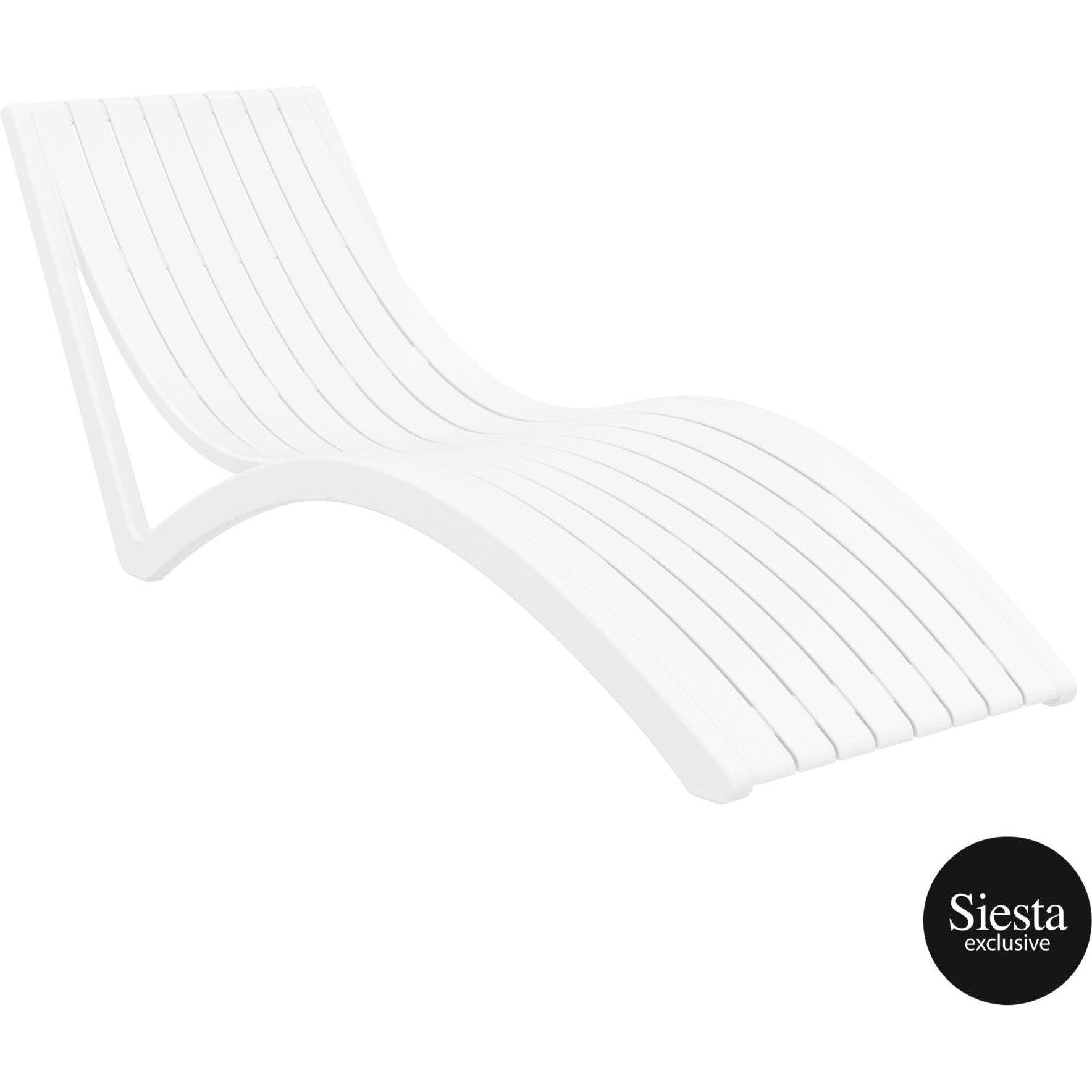 Slim Sunlounger/Ocean Side Table 6pc Package