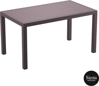 5 Piece Resin Rattan Dining Setting with California Tub Chairs