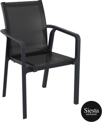 Sky 5 Piece Outdoor Table Setting with Pacific Arm Chairs