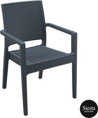 3 Piece Resin Rattan Outdoor Table Setting