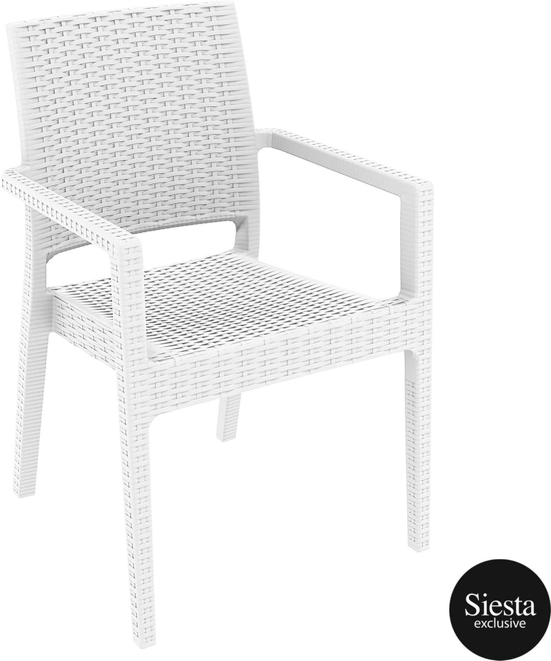 3 Piece Resin Rattan Outdoor Table Setting