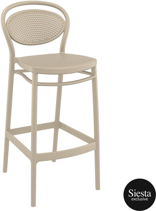 Sky Bar Table 3 Piece Set with Marcel 75 Barstools