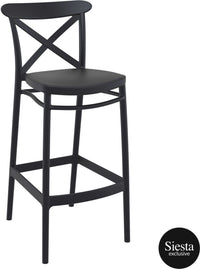 Sky Bar Table 3 Piece Set with Cross 75 Barstools