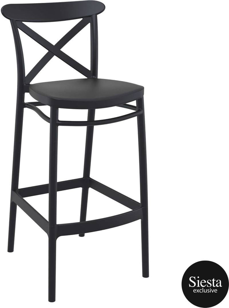 Sky Bar Table 3 Piece Set with Cross 75 Barstools